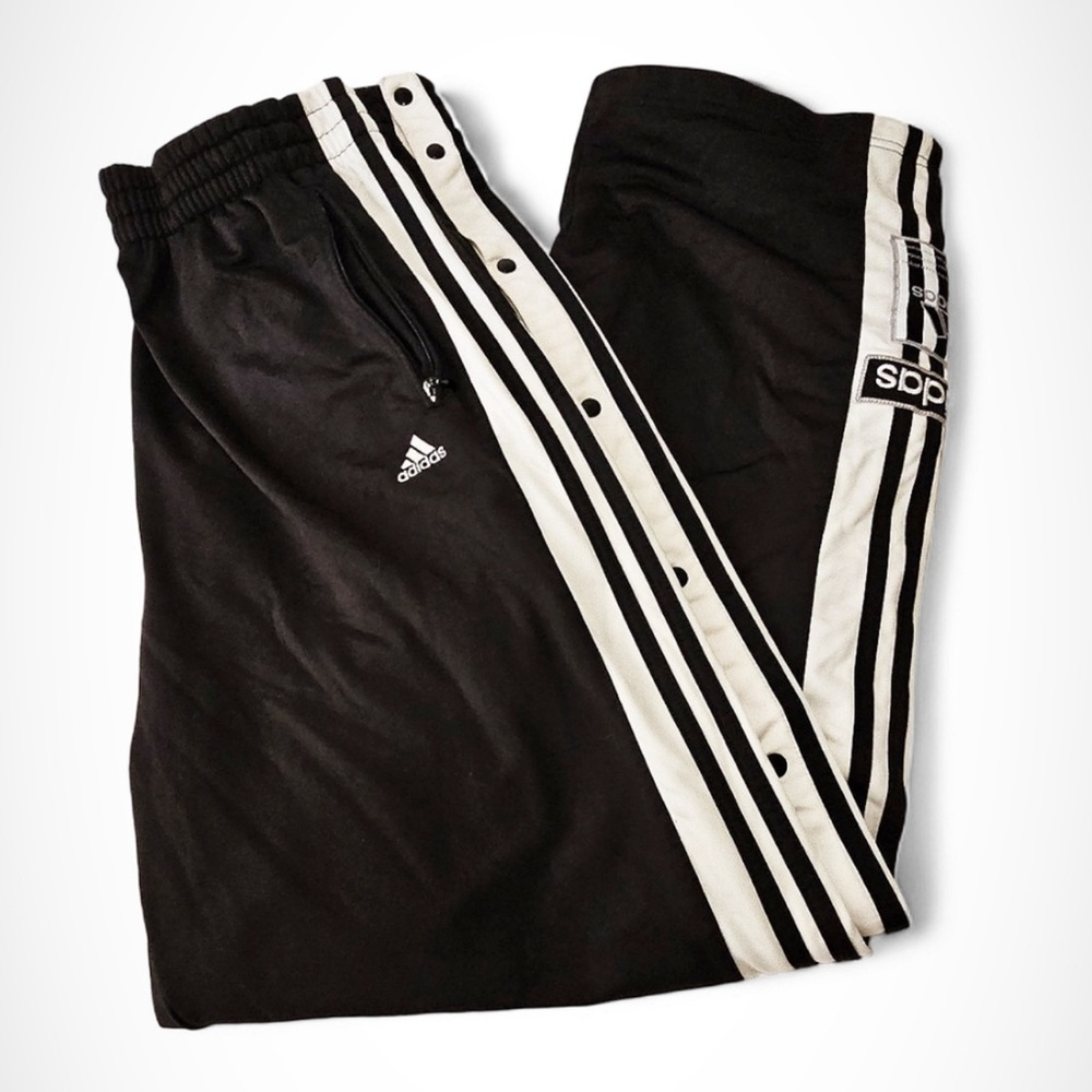 Vintage 90s Adidas Track Pants (Button Up)